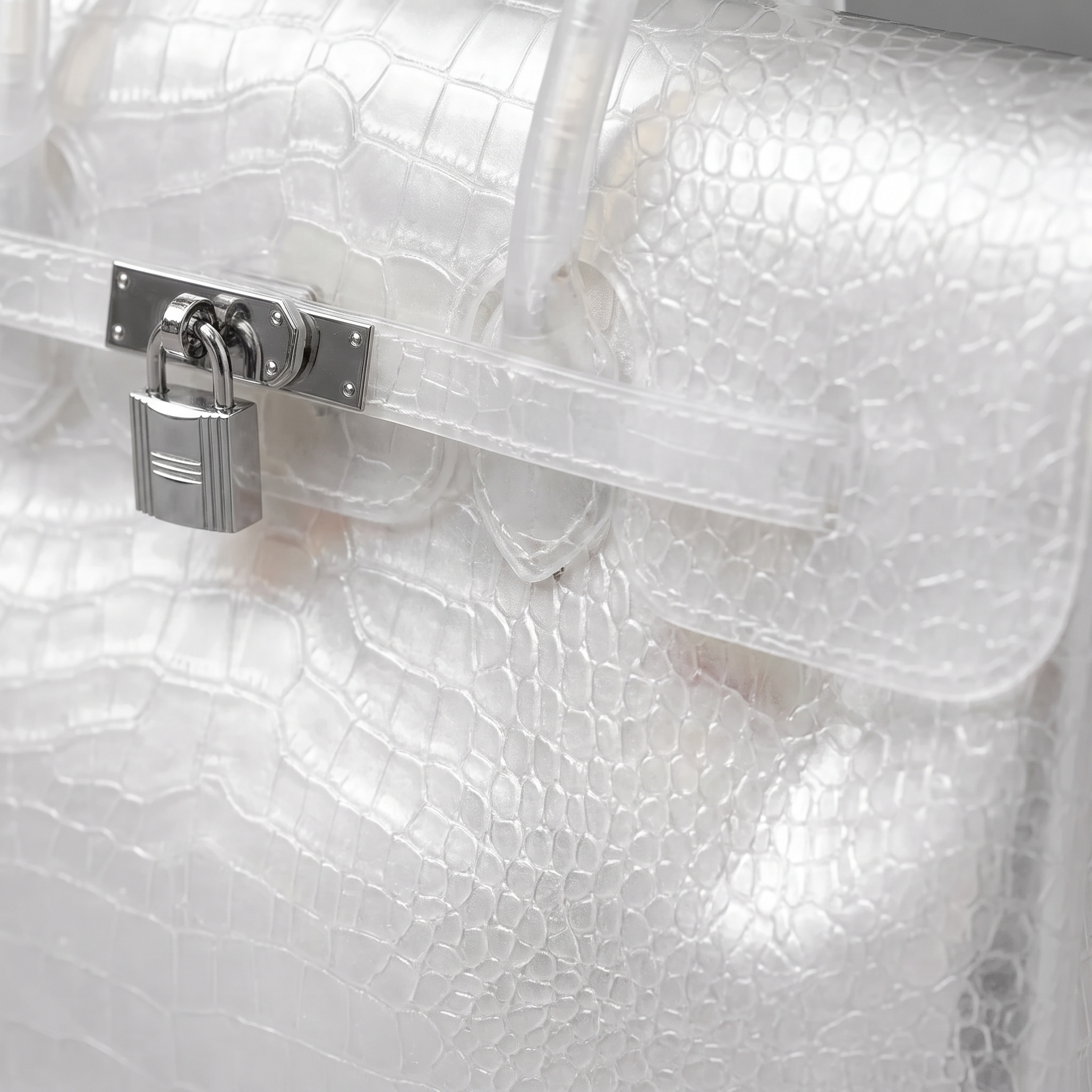 (NEW) Jelly Croco Bag – Ivory