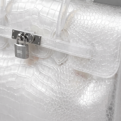 (NEW) Jelly Croco Bag – Ivory
